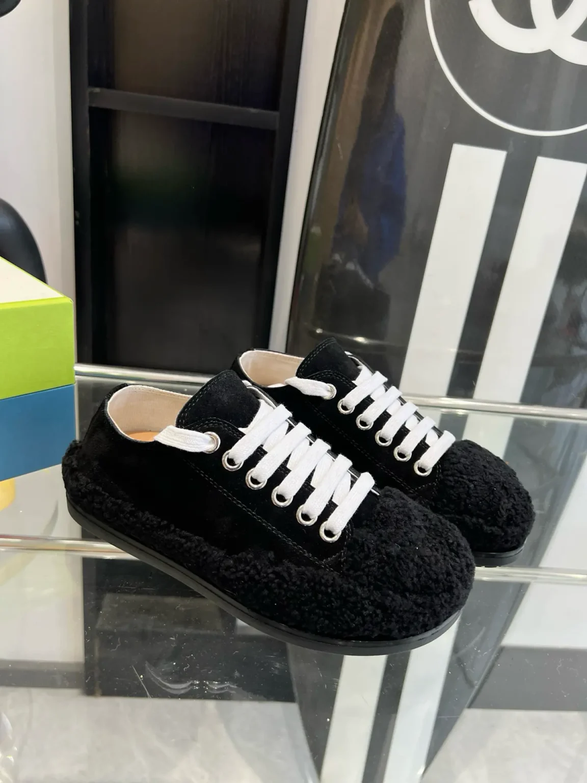 M@RNI Red Teddy Tennis Sneaker 4 Color