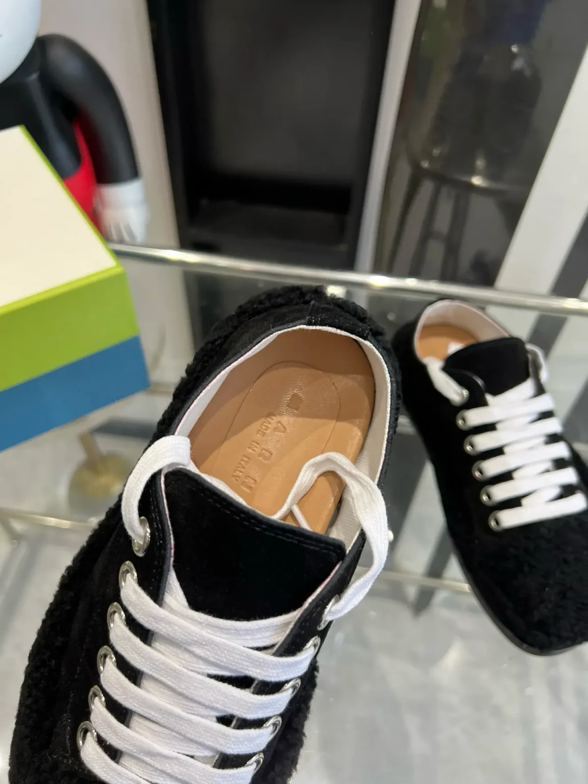 M@RNI Red Teddy Tennis Sneaker 4 Color