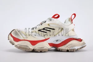 Men's Cargo Sneaker in Beige/grey/red
