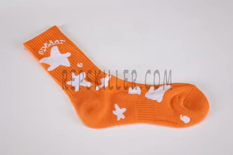 Sp5der Socks Star Orange Socks