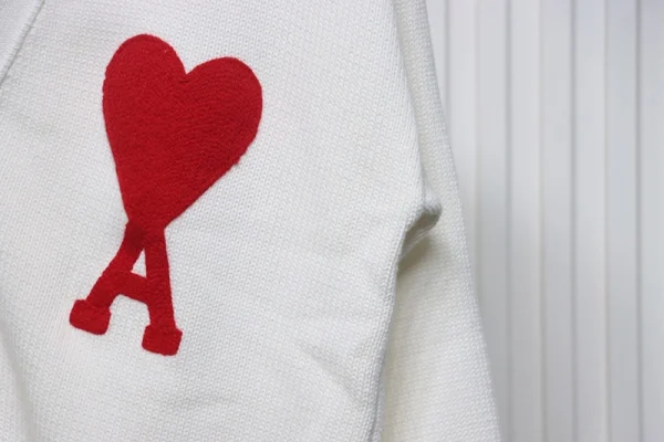 Ami Logo Cardigan Sweater