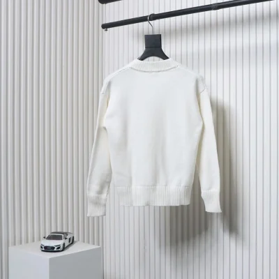 Ami Logo Cardigan Sweater