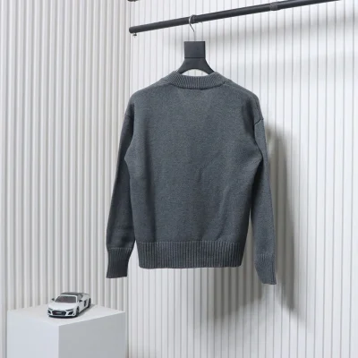 Ami Logo Cardigan Sweater