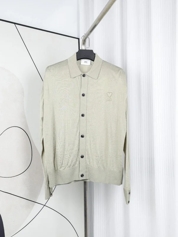 Ami Logo Polo Sweater