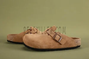 Boston Suede Leather Light Brown