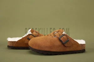 Birkenstock Boston Shearling Suede Leather