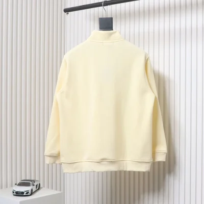 Logo Embroidered Zippered Cardigan