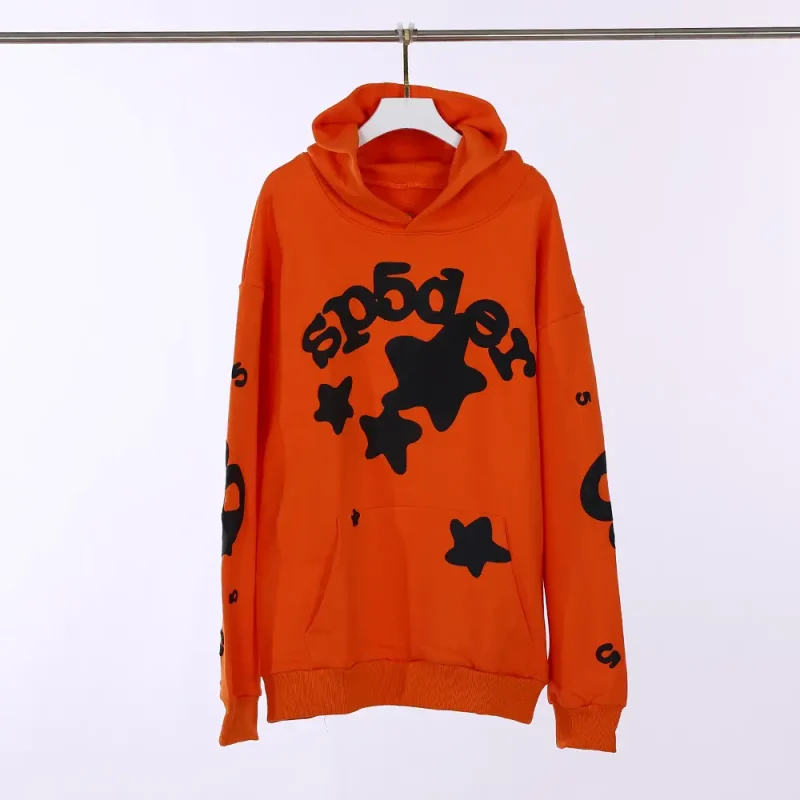 Sp5der Beluga Hoodie Star Orange