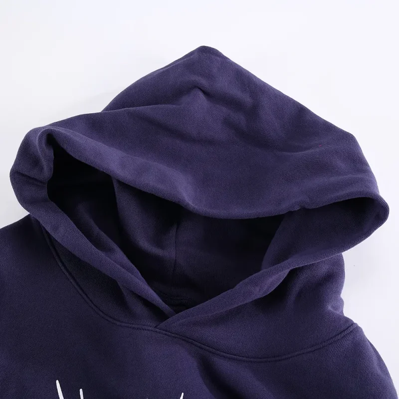 the navy hoodie