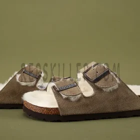 Birkenstock Arizona Shearling Suede Leather