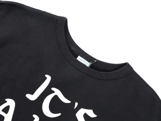 Saint Michael Saint Gothic Flocked Letter Sweatshirt