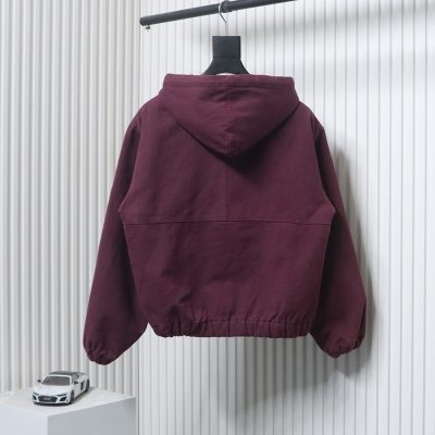 Stussy Distressed Black 8 Hooded Jacket