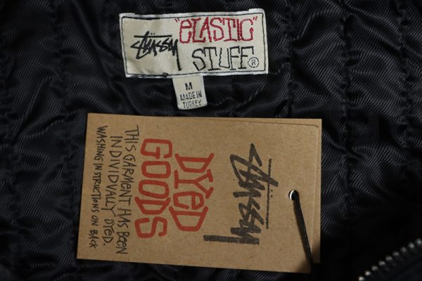 Stussy Distressed Black 8 Hooded Jacket