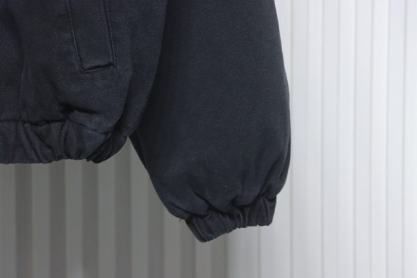 Stussy Distressed Black 8 Hooded Jacket