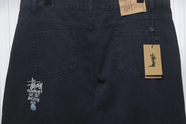 Stussy Distressed Black 8 Pants