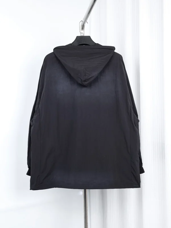 Woven Coat With Embroidered Letters