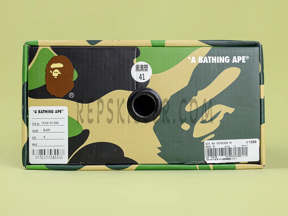 A BATHING APE BapeSta OS Black Low Sneakers