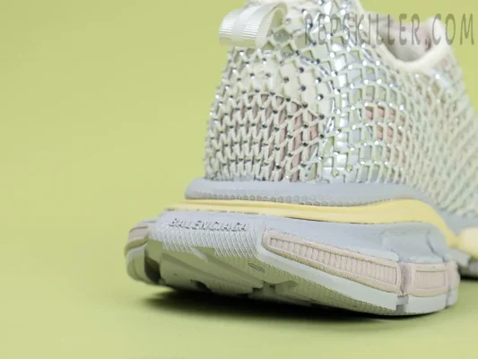 Balenciaga Men 3XL Fishnet Sneaker Grey5