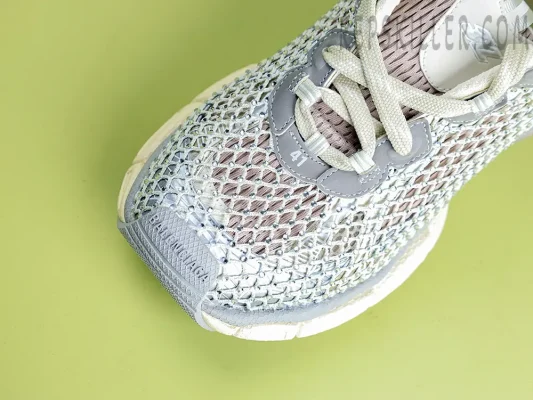 Balenciaga Men 3XL Fishnet Sneaker Grey8
