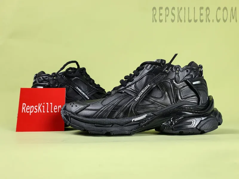 Balenciaga Under Armour Runner Ripstop Sneaker in Black