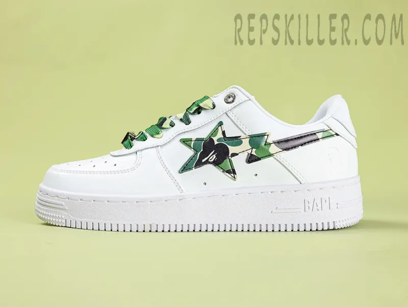 Bapesta Low 'ABC Camo - Green' Replica