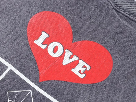 Saint Michael Love Crane Print Shirt