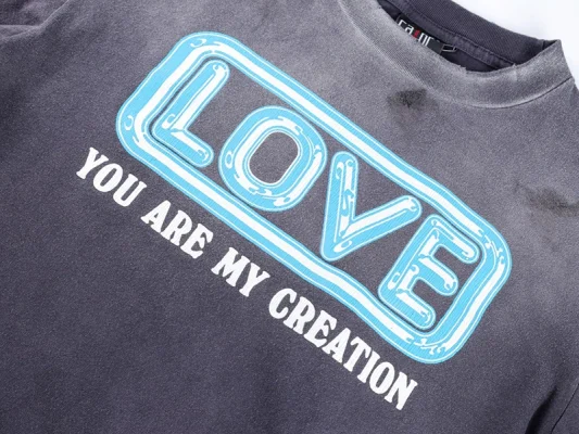 Saint Michael Love Crane Print Shirt