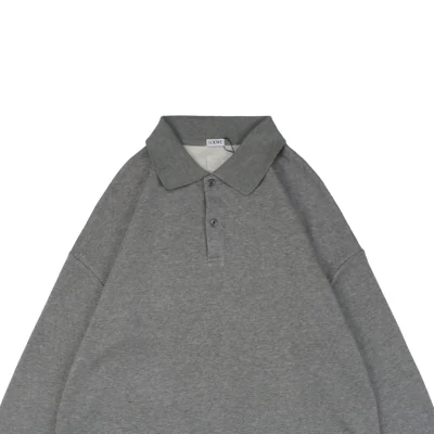 Back Floral Logo Leather Patch Polo Sweatshirt4.jpeg
