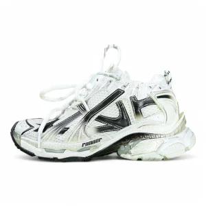 Balenciaga Runner Gradient Sneaker in White-Black