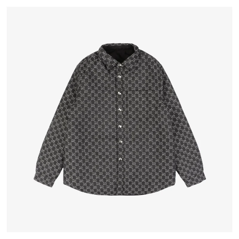 Black and White All-Over Reversible Jacket
