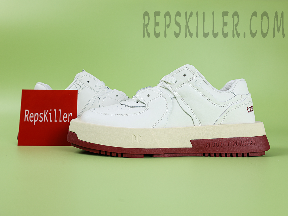 CHOCO CONCERT 520 Express Unisex White Claret Skateboard Shoes