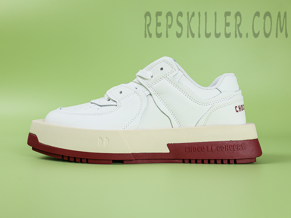 CHOCO CONCERT 520 Express Unisex White Claret Skateboard Shoes