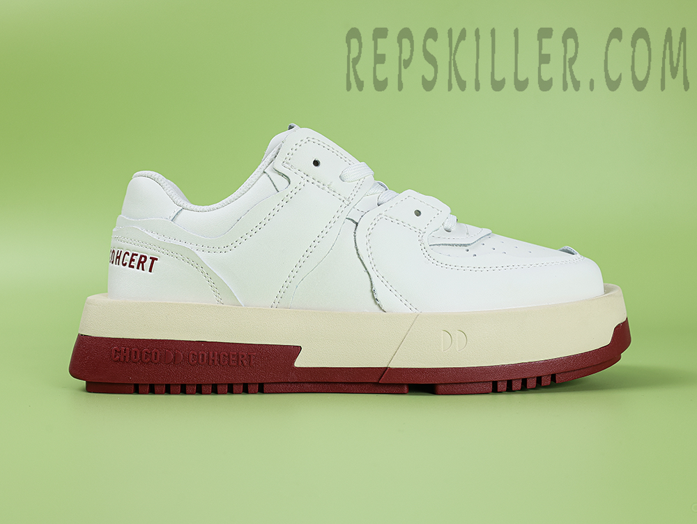 CHOCO CONCERT 520 Express Unisex White Claret Skateboard Shoes