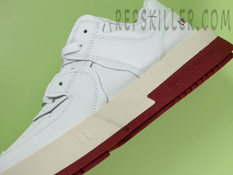 CHOCO CONCERT Low-Top Skateboard Shoes Unisex White Claret - Image 5