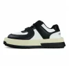 CHOCO CONCERT Skateboard Shoes Unisex Low-Top Round Square Black White