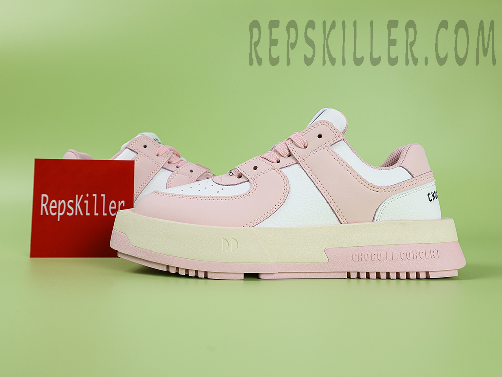 CHOCO CONCERT Round Square Pink Skateboard Shoes