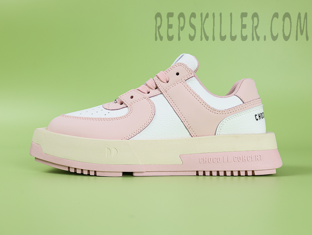 CHOCO CONCERT Round Square Pink Skateboard Shoes