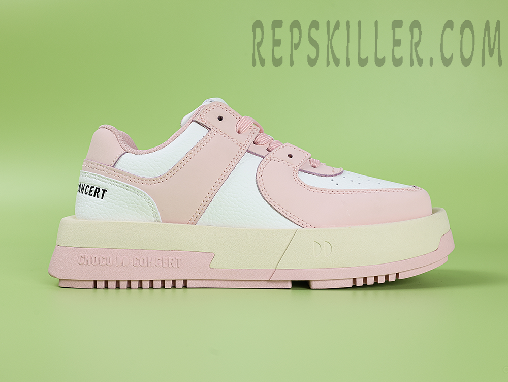 CHOCO CONCERT Round Square Pink Skateboard Shoes
