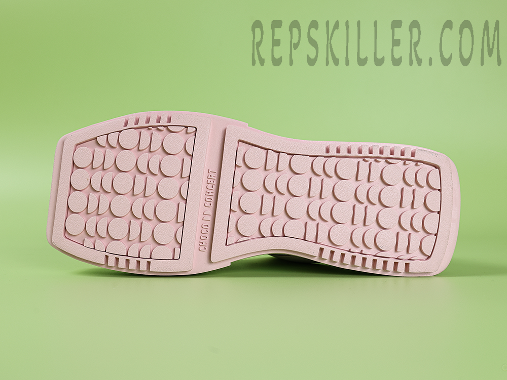 CHOCO CONCERT Round Square Pink Skateboard Shoes