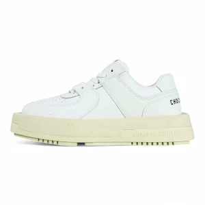 CHOCO CONCERT Skateboard Shoes Unisex Low-Top Round Square White