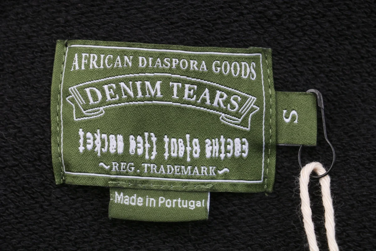 Denim Tears x CPFM Cotton Wreath Puff Print Hoodie Black