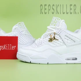 WMNs Air Jordan 4 NET Triple White