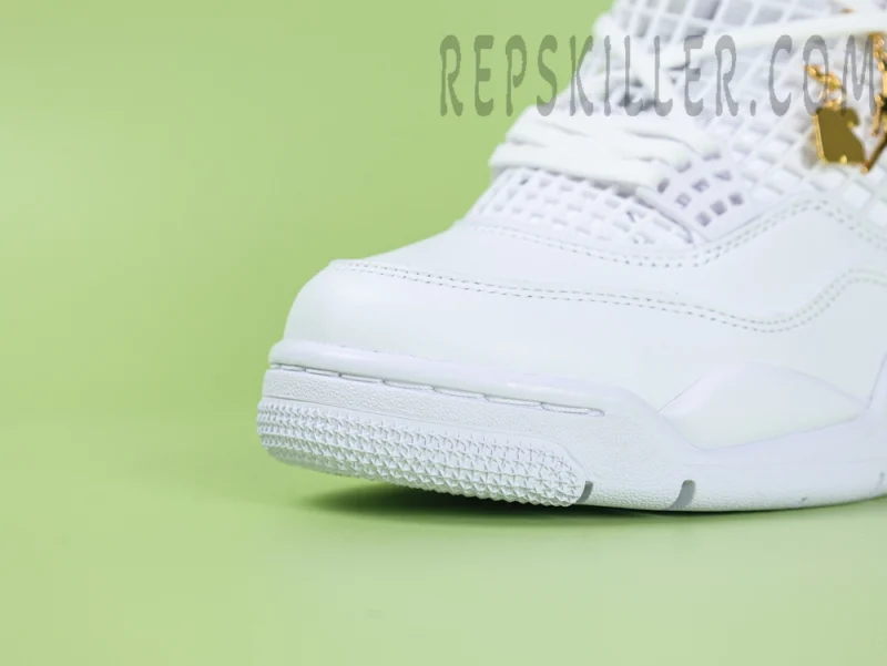 WMNs Air Jordan 4 NET Triple White - Image 4