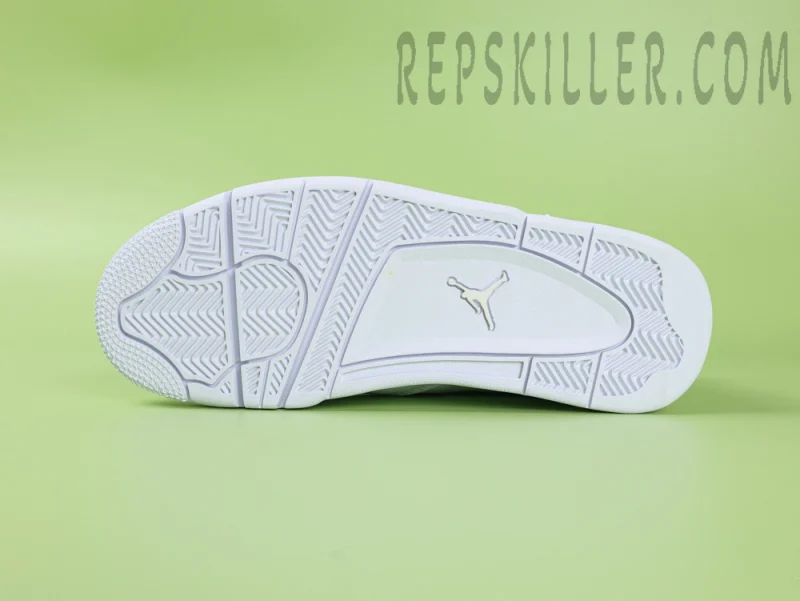 WMNs Air Jordan 4 NET Triple White - Image 12