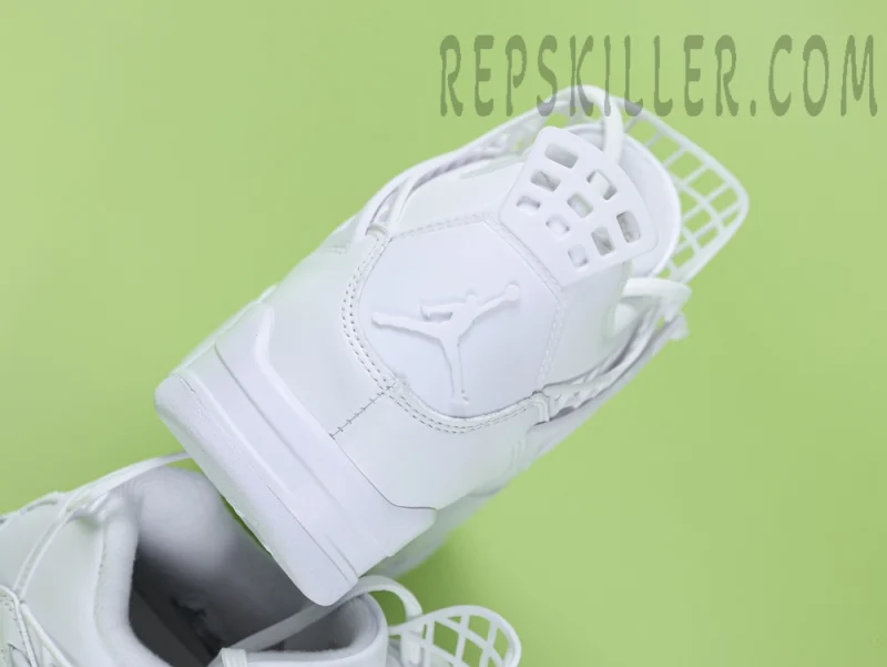 WMNs Air Jordan 4 NET Triple White - Image 8