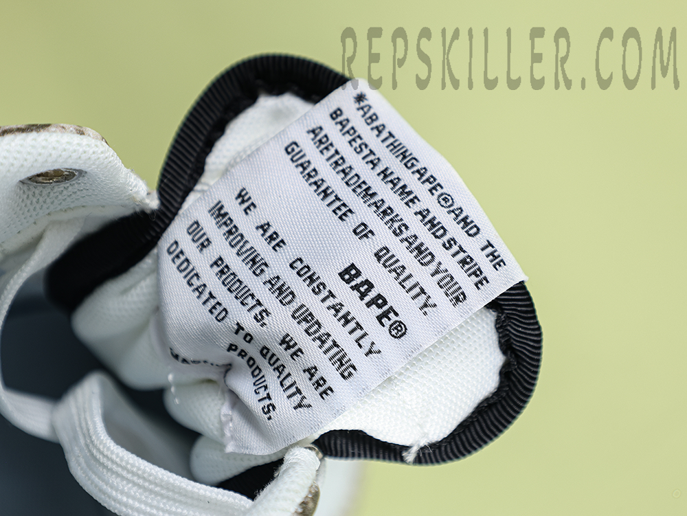 A BATHING APE BapeSta SnakeSkin Beige Low Sneakers