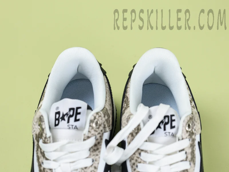 A BATHING APE BapeSta SnakeSkin Beige - Image 12