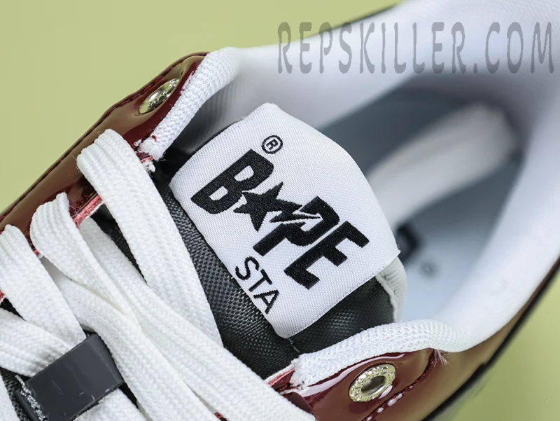 A BATHING APE BapeSta Nostalgic Burgundy Grey - Image 9