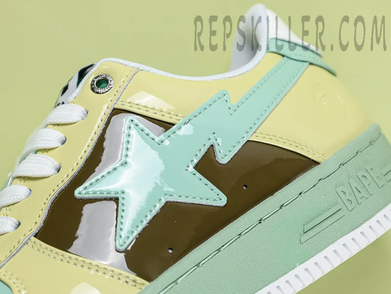 A BATHING APE BapeSta Nostalgic Yellow Green - Image 5