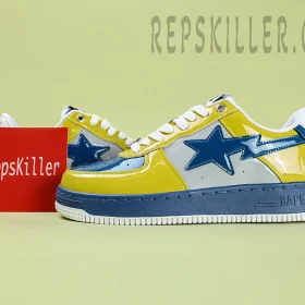 A BATHING APE BapeSta Nostalgic Blue Yellow